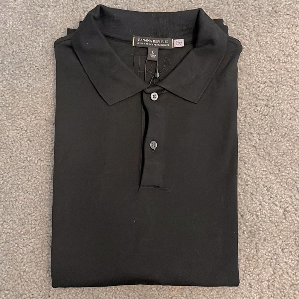 Banana Republic Men’s Black Polo- NWT